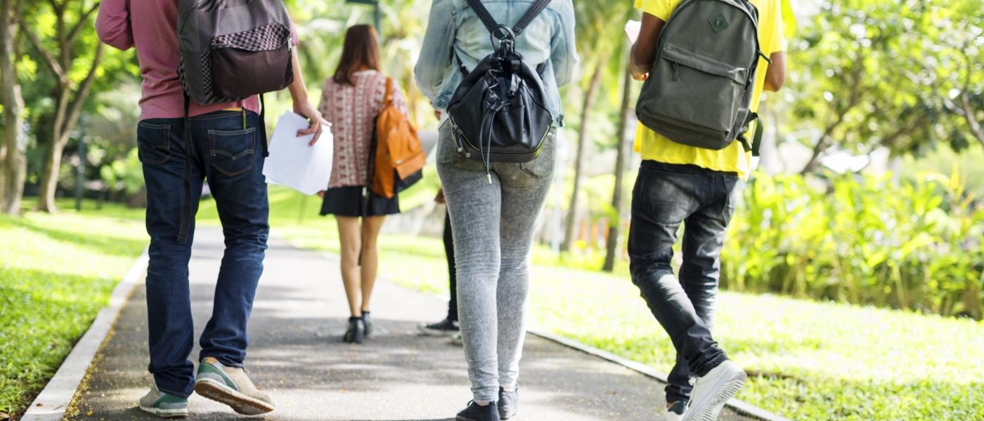 teens walking