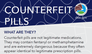 Counterfeit pills fact card