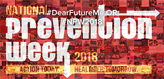 Prevention Week #DearFutureMe graphic