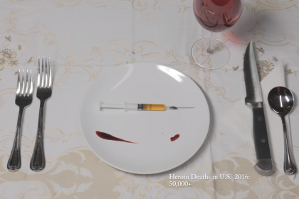 screen shot from "Bon Appetit" anti-drug PSA